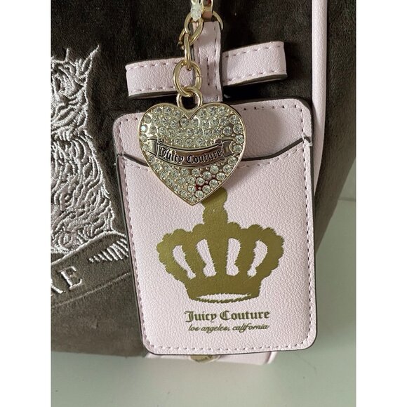 Juicy Couture Classic Scottie Dogs Tote Chocolate Pink Daydreamer Viral NEW - Picture 5 of 16